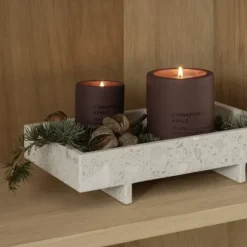 Marmor Tablett -ABENTO- Farbe Nimbus Cloud