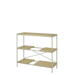 Metallregal -SUKOYA- Farbe Nomad, natürlich geölt - Größe S, 104 x 92 cm