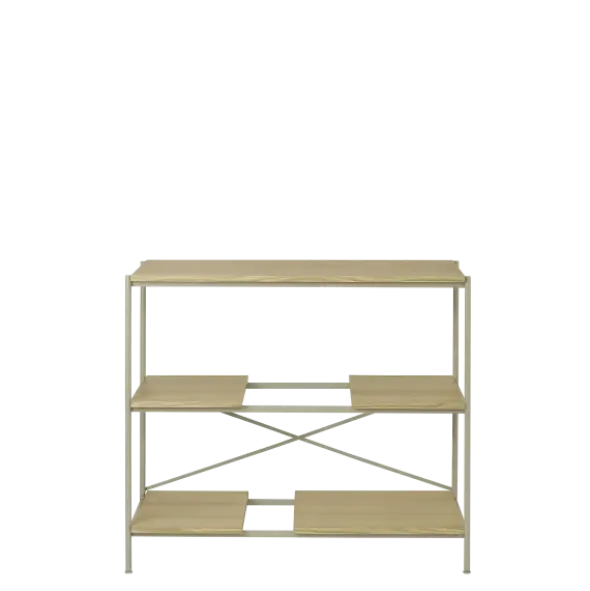 Metallregal -SUKOYA- Farbe Nomad, natürlich geölt - Größe S, 104 x 92 cm