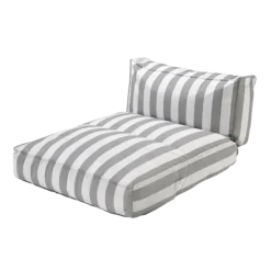 Outdoor-Bett -STAY- Farbe Lily White/Elephant Skin - Größe 120 x 190 cm