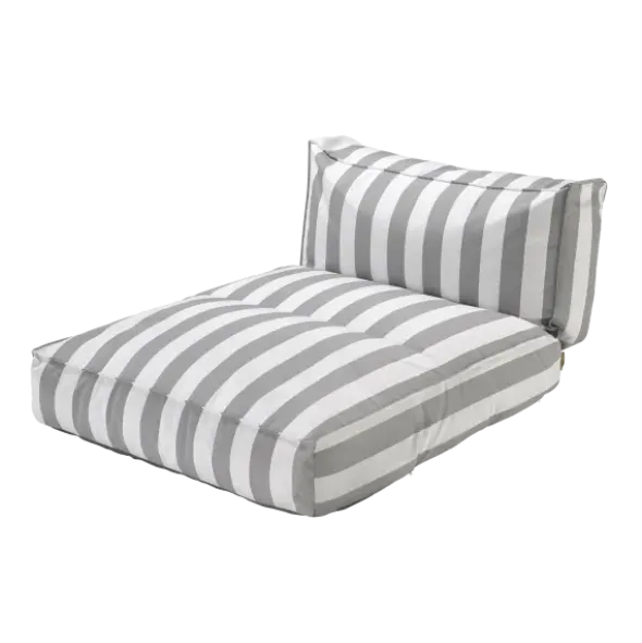 Outdoor-Bett -STAY- Farbe Lily White/Elephant Skin - Größe 120 x 190 cm