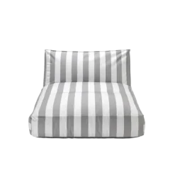Outdoor-Bett -STAY- Farbe Lily White/Elephant Skin - Größe 120 x 190 cm