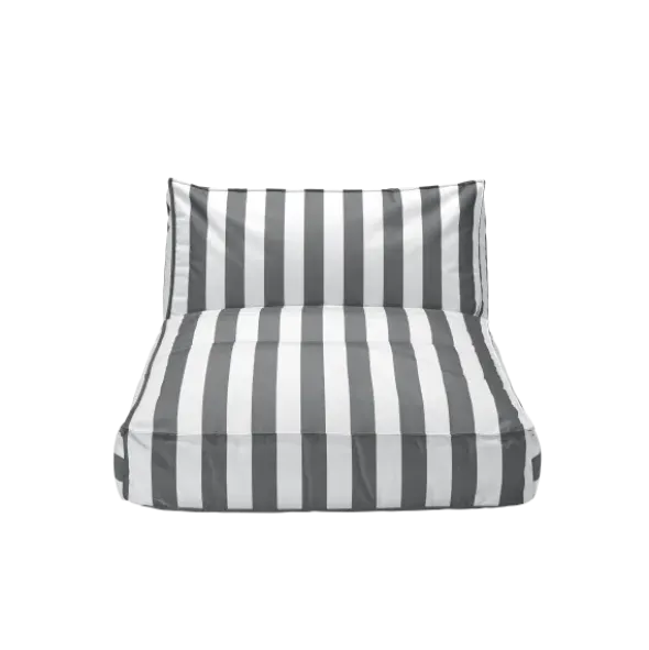 Outdoor-Bett -STAY- Farbe Lily White/Black - Größe 120 x 190 cm