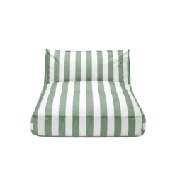 Outdoor-Bett -STAY- Farbe Lily White/Duck Green - Größe 120 x 190 cm