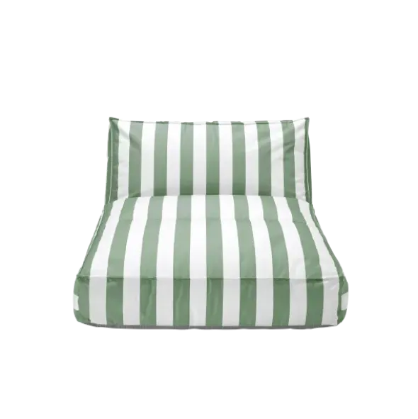 Outdoor-Bett -STAY- Farbe Lily White/Duck Green - Größe 120 x 190 cm
