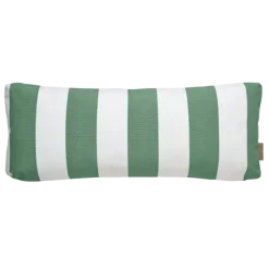 Outdoor-Kissen -STAY- Farbe Lily White/Duck Green - Größe 60 x 25 cm