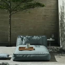 Outdoor-Kissen -STAY- Farbe Stone Bouclé - Größe 45 x 45 cm