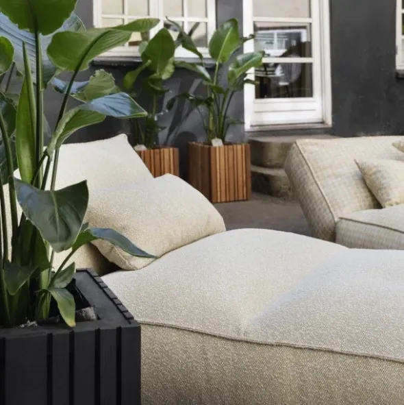 Outdoor-Kissen -STAY- Special Edition, Farbe Earth, Stoff Twigh - Größe 45 x 45 cm