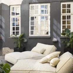Outdoor-Kissen -STAY- Special Edition, Farbe Earth, Stoff Twigh - Größe 80 x 40 cm