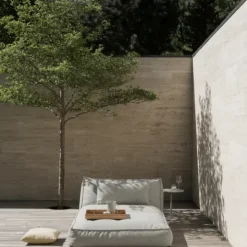 Outdoor-Kissen -STAY- Special Edition, Farbe Sand, Stoff Reah - Größe 80 x 40 cm