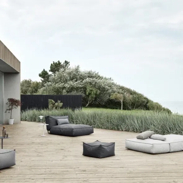 Outdoor-Lounger -STAY- Farbe Cloud - Größe 80 x 150 cm