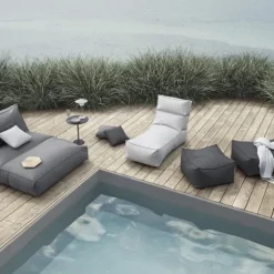 Outdoor-Lounger -STAY- Farbe Stone - Größe 60 x 120 cm