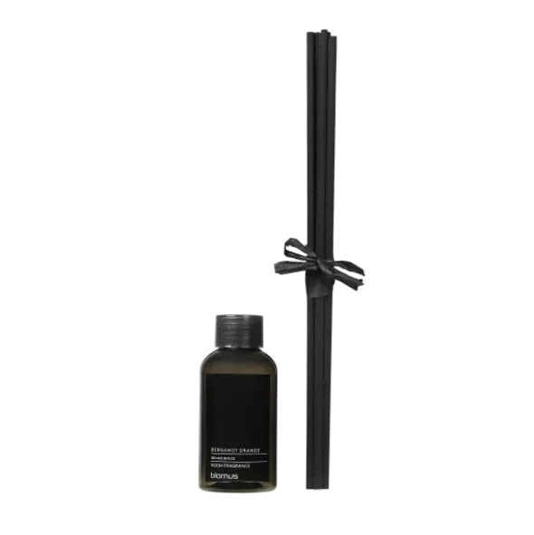 Raumduft Nachfüllset -FRAGA- Größe 100ml + 5 Sticks, Duft: Bergamot Orange