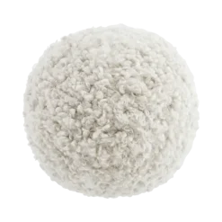 Rundes Kissen -TEDDY- Farbe Moonbeam