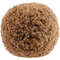 Rundes Kissen -TEDDY- Farbe Tan