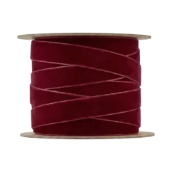 Samt Geschenkband -JUHLA- Farbe Port - Größe S
