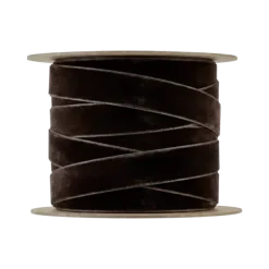 Samt Geschenkband -JUHLA- Farbe Dark Earth - Größe S