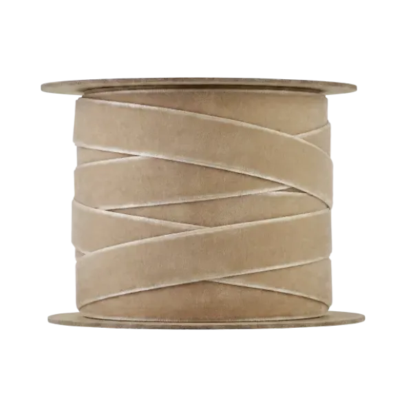 Samt Geschenkband -JUHLA- Farbe Vanilla - Größe S