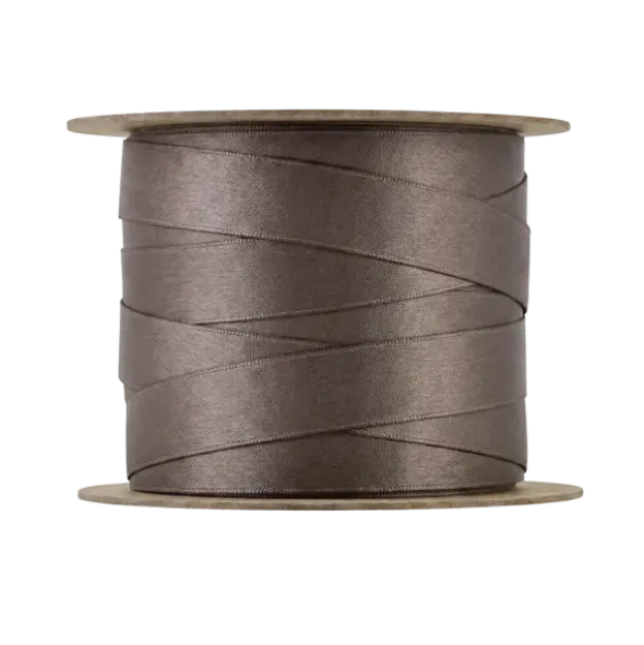 Satin Geschenkband -JUHLA- Farbe Coffee - Größe S
