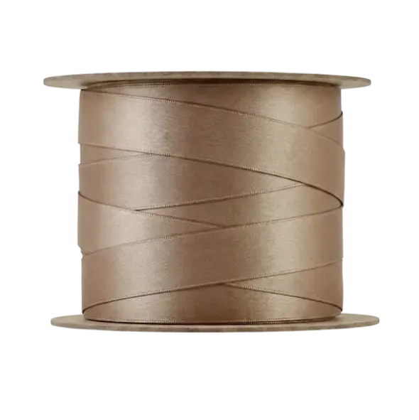 Satin Geschenkband -JUHLA- Farbe Tan - Größe S