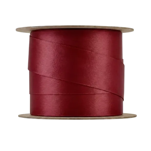 Satin Geschenkband -JUHLA- Farbe Port - Größe M