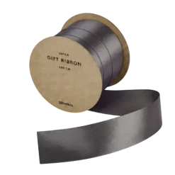 Satin Geschenkband -JUHLA- Farbe Smoke - Größe M