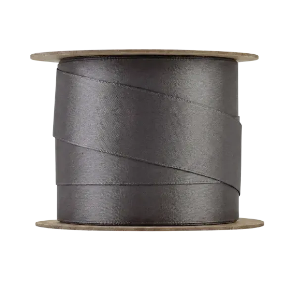 Satin Geschenkband -JUHLA- Farbe Smoke - Größe M