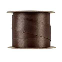 Satin Geschenkband -JUHLA- Farbe Dark Earth - Größe M