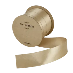 Satin Geschenkband -JUHLA- Farbe Vanilla - Größe M
