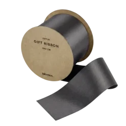 Satin Geschenkband -JUHLA- Farbe Smoke - Größe L