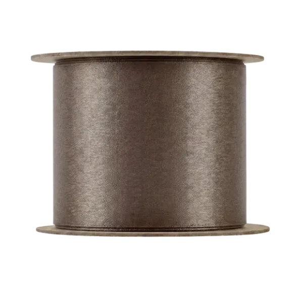 Satin Geschenkband -JUHLA- Farbe Coffee - Größe L