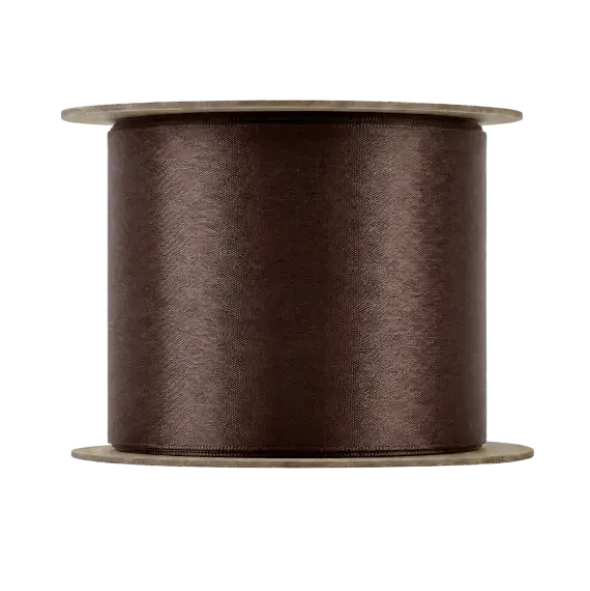 Satin Geschenkband -JUHLA- Farbe Dark Earth - Größe L