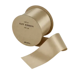 Satin Geschenkband -JUHLA- Farbe Vanilla - Größe L