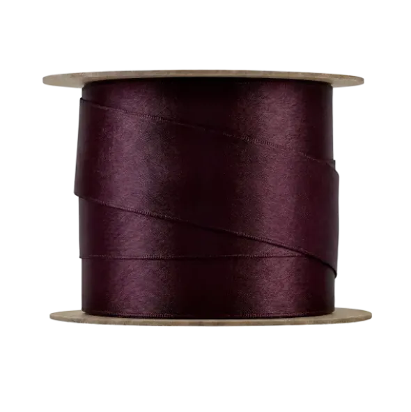Satin Geschenkband -JUHLA- Farbe Midnight Plum - Größe M