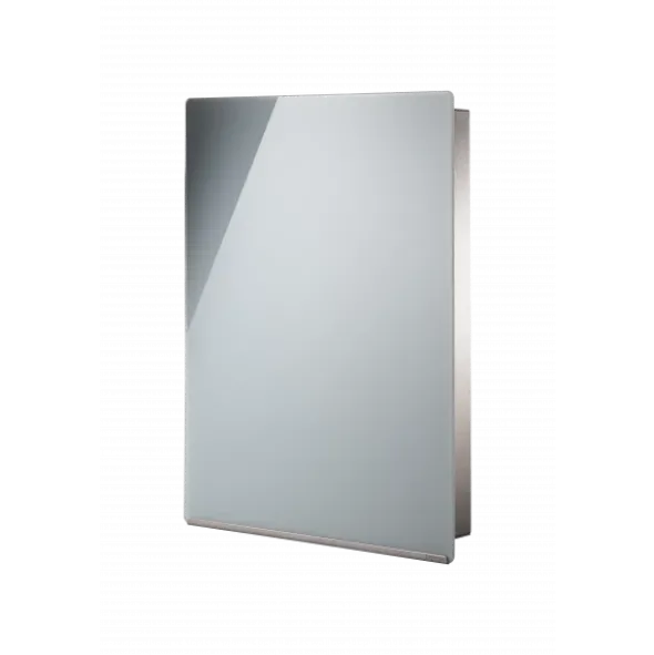 Schlüsselkasten Glas-Magnettafel -VELIO- Farbe Grau - size 30 x 40 cm