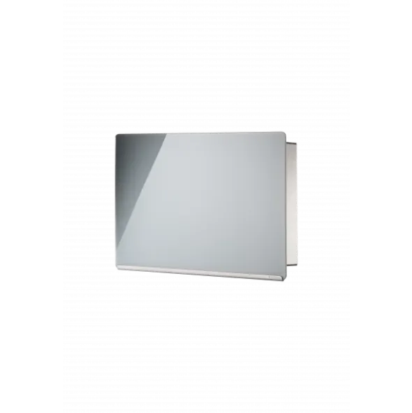 Schlüsselkasten Glas-Magnettafel -VELIO- Farbe Grau - size 30 x 20 cm