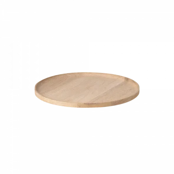 Serviertablett -OKU- Farbe Oak - Größe M, Rund