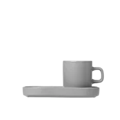 Set 2 Espressotassen -PILAR- Farbe Mirage Gray - Größe 50 ml