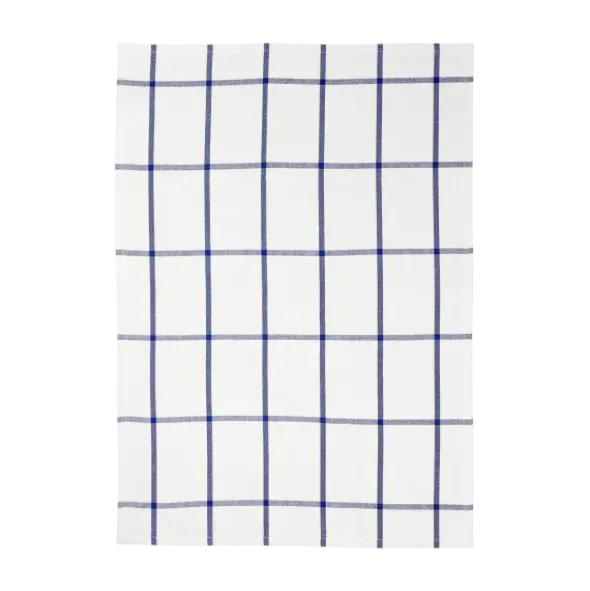 Set 2 Geschirrtücher -TAULO- Farbe White/Mazarine Blue - Quadratisch