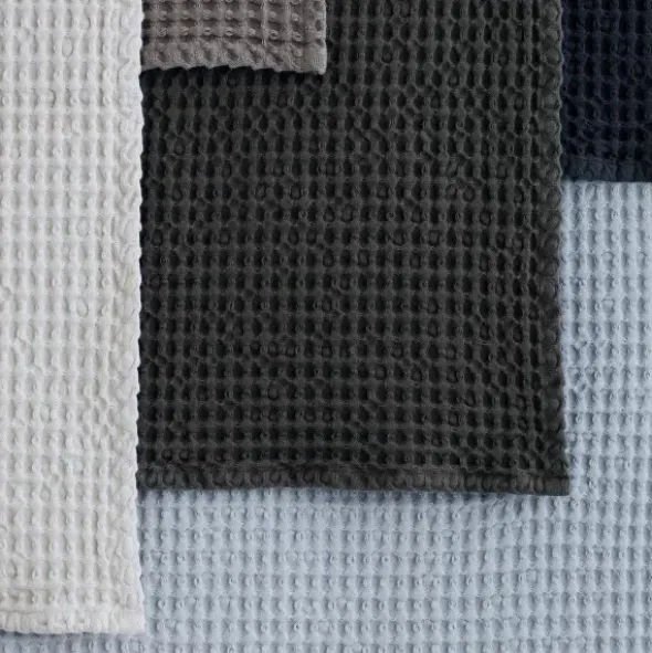 Set 2 Gästehandtücher -CARO- Tan 30 x 30 cm