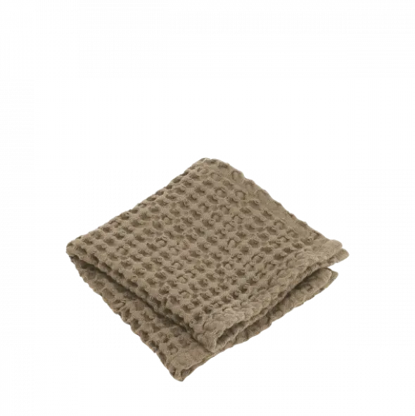 Set 2 Gästehandtücher -CARO- Tan 30 x 30 cm