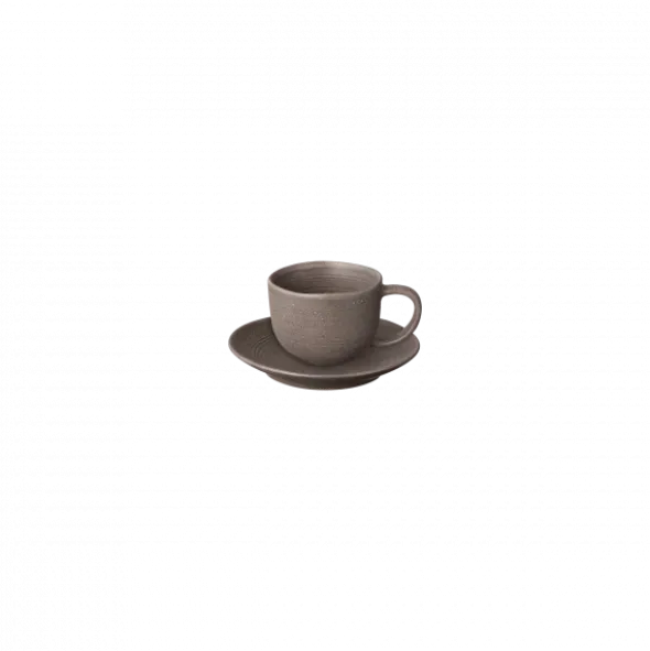 Set 2 Kaffeetassen -KUMI- Farbe Espresso - Größe 190 ml