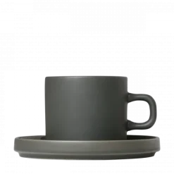 Set 2 Kaffeetassen -PILAR- Farbe Agave Green - Größe 200 ml