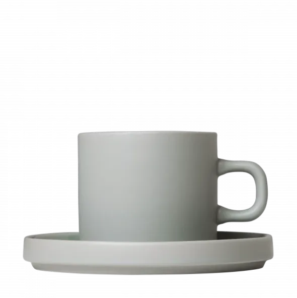 Set 2 Kaffeetassen -PILAR- Farbe Mirage Gray - Größe 200 ml