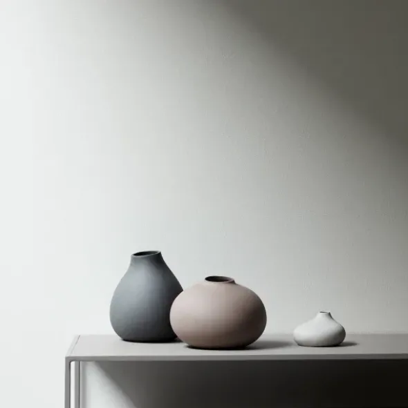Set 3 Vasen -NONA- Farbe Pewter