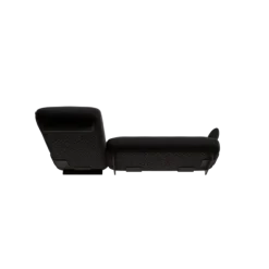 2-Sitzer Chaiselongue, links -MOCO- Farbe Coal - Stoff: Boucla