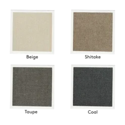 3-Sitzer Chaiselongue, links -TASI- Farbe Beige - Stoff: Boucla