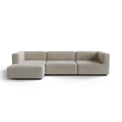 3-Sitzer Chaiselongue, links -TASI- Farbe Desert - Stoff: Pina