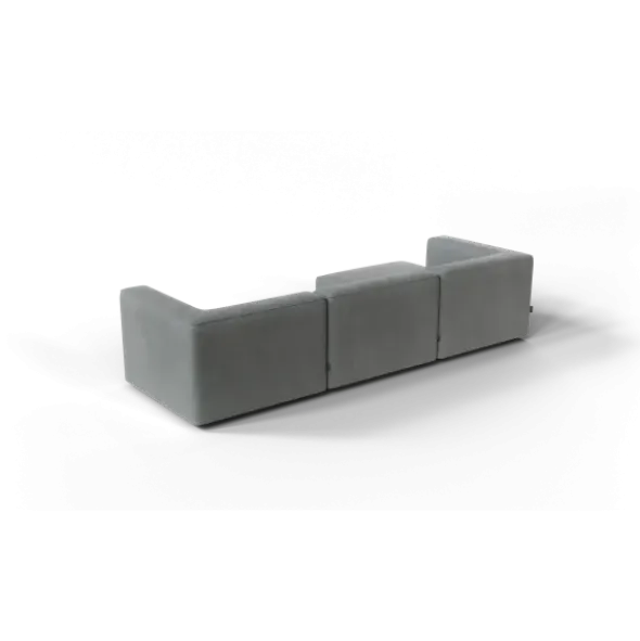 3-Sitzer Chaiselongue, links -TASI- Farbe Desert - Stoff: kvadrat Melange Nap