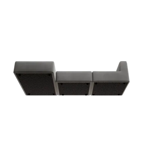 3-Sitzer Chaiselongue, links -TASI- Farbe Desert - Stoff: kvadrat Melange Nap